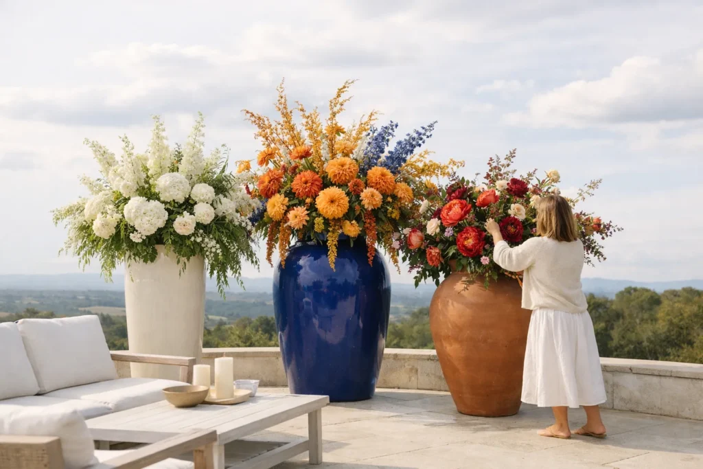 Inspiration florale : les grands vases qui font la différence