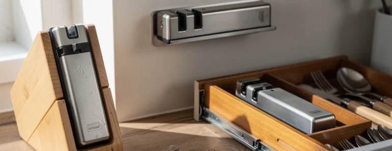 3 solutions pratiques pour stocker proprement son aiguiseur