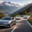 Les événements automobiles en Suisse avec les Tesla et Porsche Taycan sur les routes alpines panoramiques