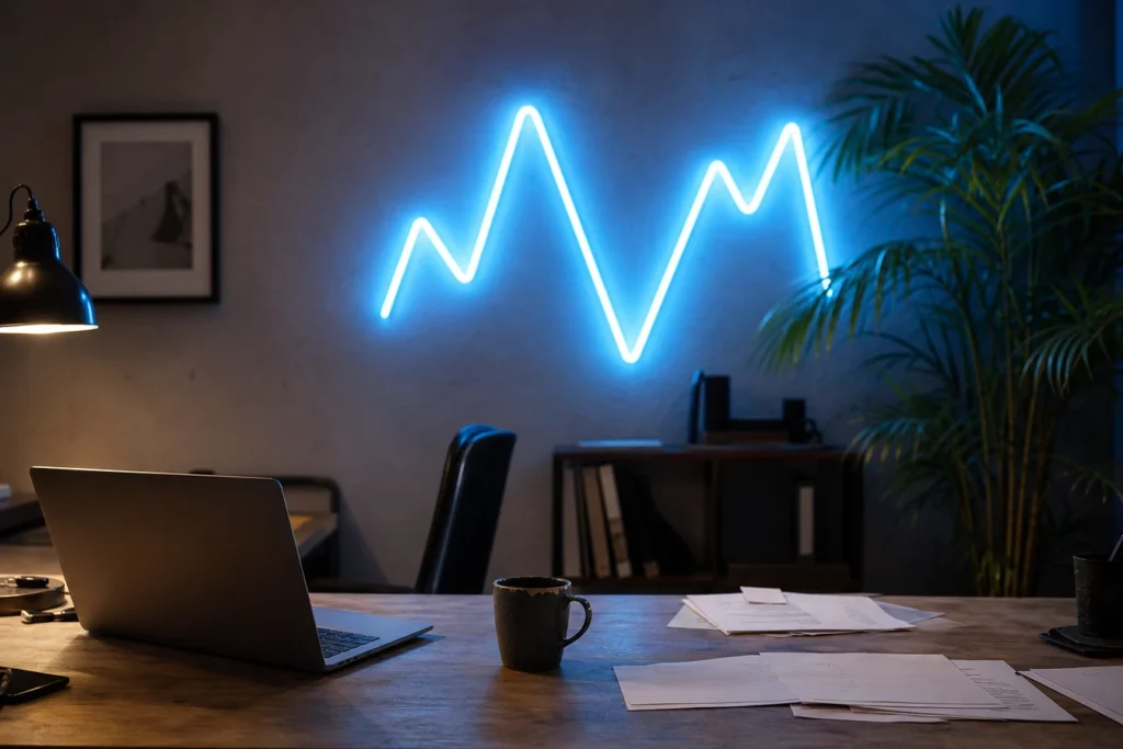 Pourquoi choisir un néon bleu pour un bureau ?