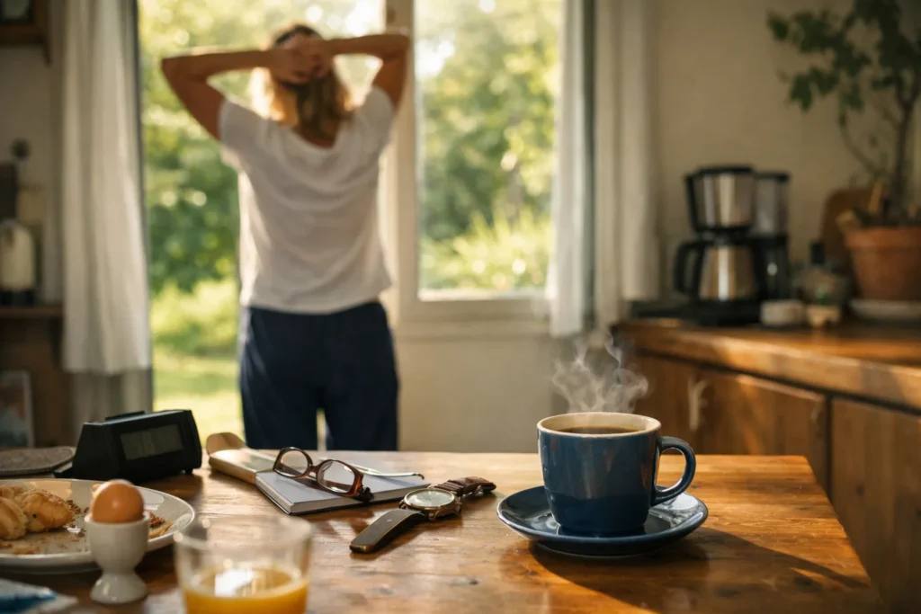 Le café après le réveil, pas avant